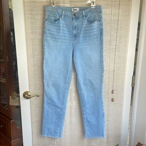 PAIGE HOXTON Slim Light Blue Straight Leg Jeans